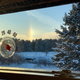 Sun dog from the Finn’s kitchen window.